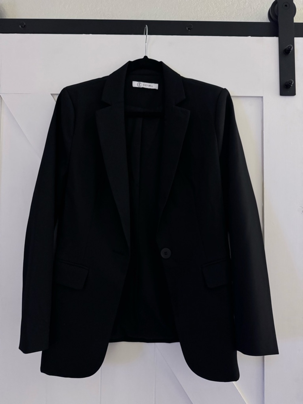 Black Single-Button Blazer